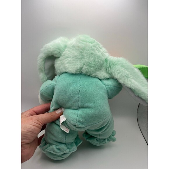 Vintage Commonwealth Mint Green Bunny with Blankie - Picture 5 of 6